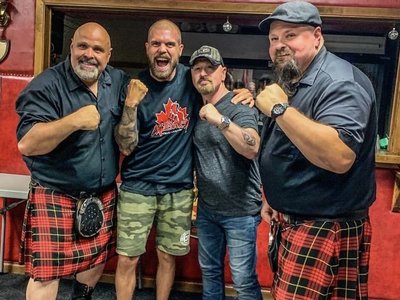 Mudmen ( Sandy, Colin & Robby )with Wrestling great Cody Deaner 