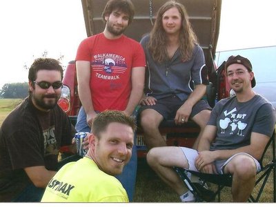 Right before our first ever show.