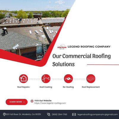 Visit  Now : https://www.legend-roofing.com/commercial-roofing-solution/