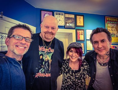 Jon Henri w/award winning British film director Alan G. Parker, Maria Harris & Darryl Gates in UK!
