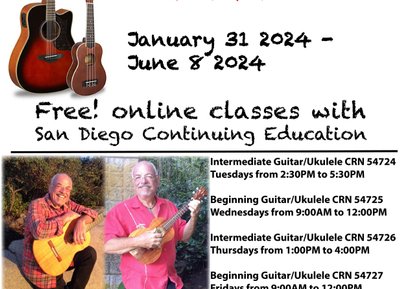 Free Guitar/Ukulele Classes!