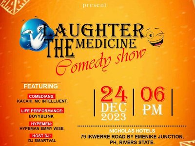 Boyyblink Performing Live
24/12/2023
LAUGHTER THE MEDICINE (Comedy Show)