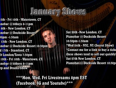 Shows for January!