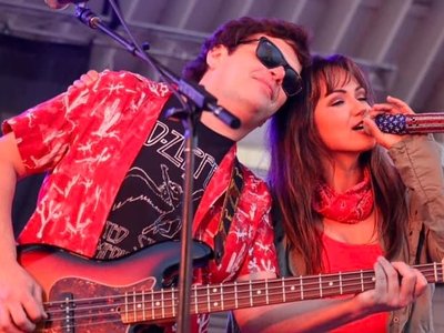 Celeste Kellogg at USO Experience opening for Matt Stell