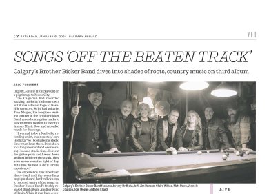 Calgary Herald Interview - January 6, 2024