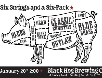 This Saturday @ Black Hog Brewing Co. Oxford CT. Old-school Country. C'mon down 2 to 5PM.