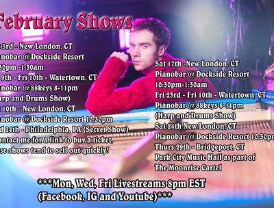Shows for the Month of February