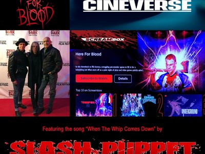 Film HERE FOR BLOOD featuring SLASH PUPPET song "When The Whip Comes Down" on SCREAMBOX Feb 9, 2024