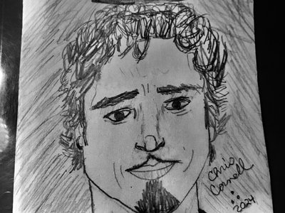 I drew this picture of Chris Cornell