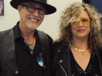 Glenn Quiggins and Singer, Stacy Michelle backstage at Lynyrd Skynyrd