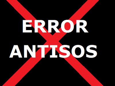 ERROR ANTISOS
