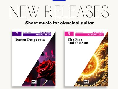 I am excited for the publication of these two pieces for classical guitar by MusiCurate.