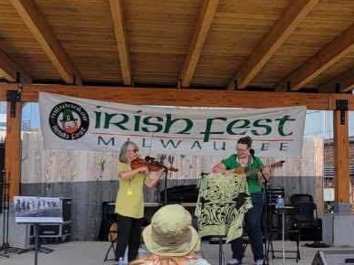 Amy & Sandy at Milwaukee Irish Fest, August 19, 2023