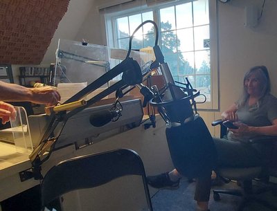 Deb in the studio with Me and John! June 26 2034