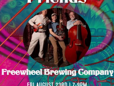 Freewheel Brewing in Redwood City Fri 8/23 7-9PM, Freeeee show!