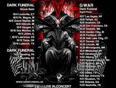 US Tour October-November 2024. Tickets & Tourdates: www.darkfuneral.se