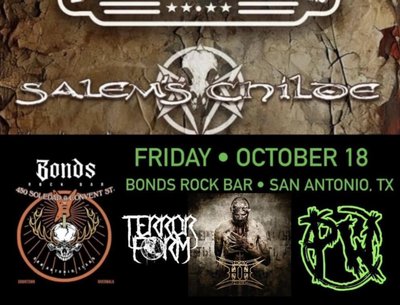 10/18 Bonds Rock Bar w/Salem's Childe, Pigweed, Holy Hell, & Terrorform