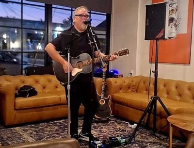 Chris Nickey and his Acoustic Guitar photo