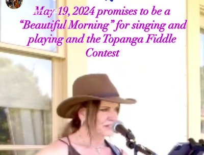 My Reel Selected To Promote 2024 Topanga Fiddle Contest, listen on site