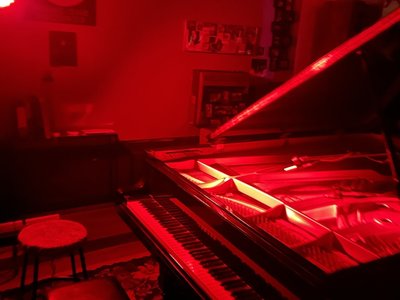 Night session at Piano One Studio.