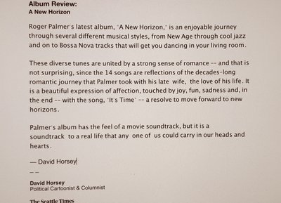 Music Review By David Horsey of A New Horizon