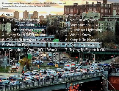 Back Cover of "Chaos Idea" the first full length album by Existential Threat