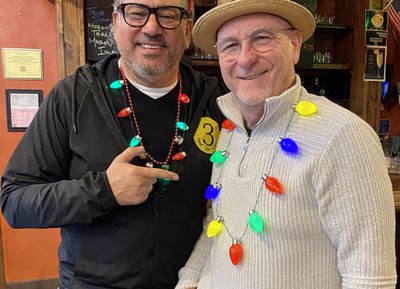 Francisco Castillo and I at Christmas
