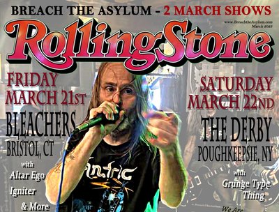 2 LIVE shows in March - one in Bristol CT / one in Poughkeepsie NY