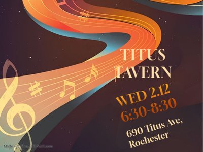 Playing Titus Tavern in Rochester Wed 2.12 6:30-8:30 https://www.facebook.com/events/642713914948858