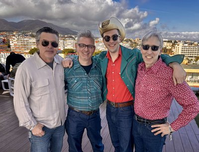 Brandon Wayne & the Lonesome Drifters atop the Hotel Barracuda - Málaga, Spain