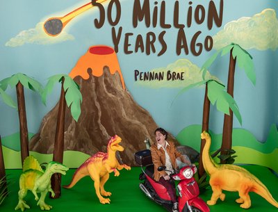 Artwork for the new '50 Million Years Ago' album.