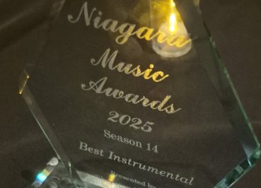 Niagara Music Award 2025 Best Instrumental for De Shrill, dedicated to Sean Spencley