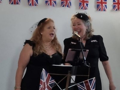 Keekle Village VE 80th anniversary celebration - traditional afternoon tea party