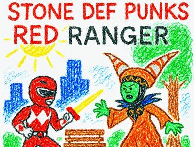 Red Ranger by Stone Def Punks