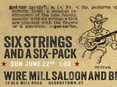 Sunday June 22nd. Old-school Country on the patio. BBQ on the smoker. C'mon down.