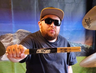 Now Endorsed by Collision Drumsticks