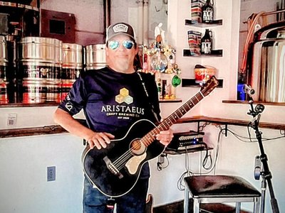 Chris Nickey and his Acoustic Guitar photo