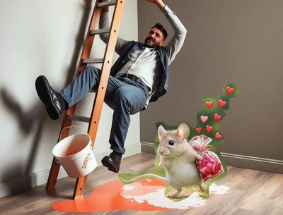 Dad paint mouse