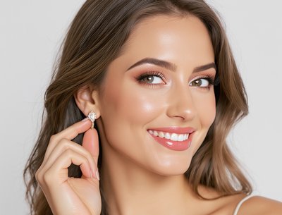 Woman wants diamond earrings
