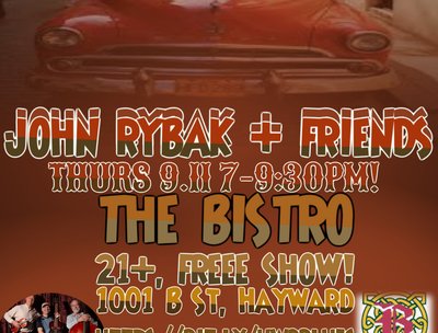 Free Downtown Hayward @ The Bistro Thur 9.11 7-9:30! https://bit.ly/hwdblues