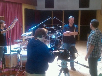 Mark, Jamie, and Geoff before the session