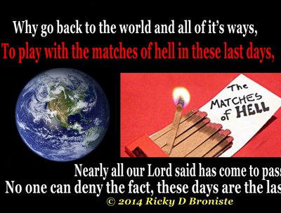 Be ready instead of caught up in Worldly things.