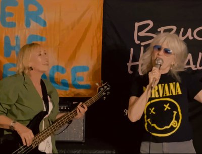 Kristy and The Kat perform White Trash Bro live at Bruce's Hideaway