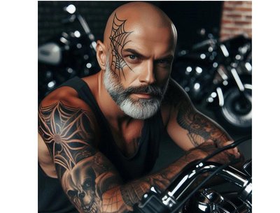 Man with Spider Tattoo