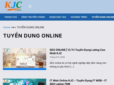 Tuyá»ƒn Dá»¥ng Online táº¡i LiÃªn Minh KJC "Xem thÃªm táº¡i : https://kjc.bike/  BÃ i viáº¿t : https