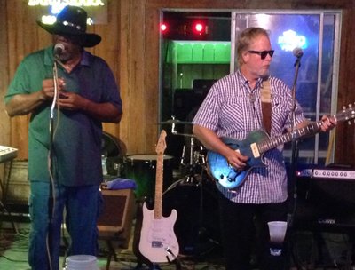 Smokehouse at The Beach Shack, Cocoa Bch, Fl ,2015. l to r:Anthony "Packrat Thompson, Robert.