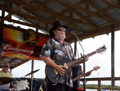 Robert Top Thomas and The Swamp Kings. l-r: Scott Hazen, Robert, Kenny Sly at JBs in Fl , 2015