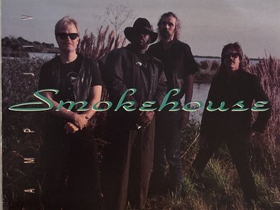 Smokehouse, '92. l-r:Robert, Anthony "Packrat" Thompson, Gary Bavis, Ture Haig. 