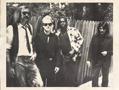 Smokehouse in '90. l-r:Gary Bavis,Robert,Anthony "Packrat" Thompson,Robert,Ture Haig. Port Orange,Fl