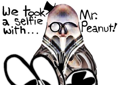 We took a selfie with Mr. Peanut!
#bobogolem